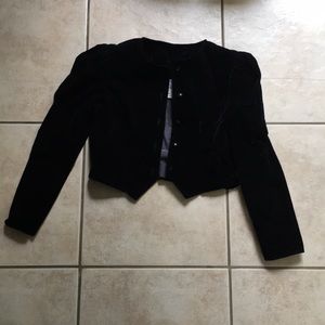Vintage black velvet jacket